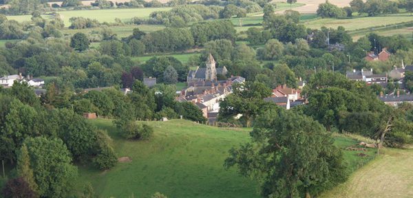 Llanymynech from Llanymynech Hill