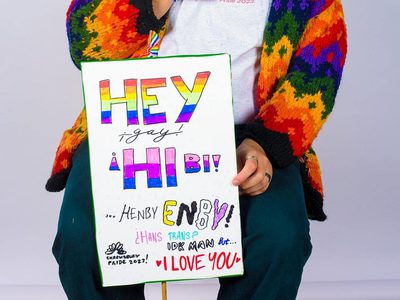 Shrewsbury pride banner making