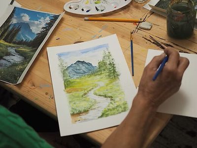 Watercolour class beginners shrewsbury