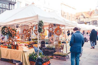 Christmas market square