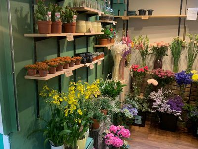 The flower stand