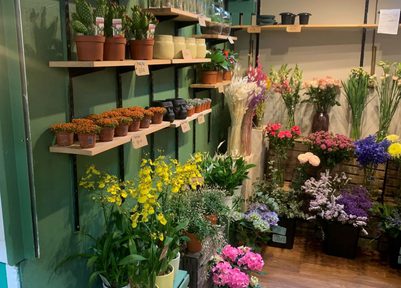 The flower stand